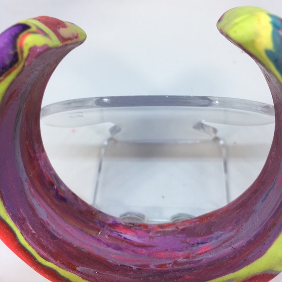 Handmade Polymer Clay Bracelet and Polymer Clay Earring set, Jewelry Set - Picture 6 of 8